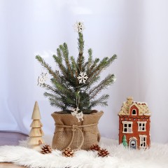 Świąteczny Świerk z Ozdobami (reniferki)