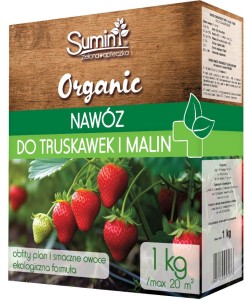 SUMIN NAWÓZ ORGANICZNY GRANULOWANY DO TRUSKAWEK MALIN ORGANIC