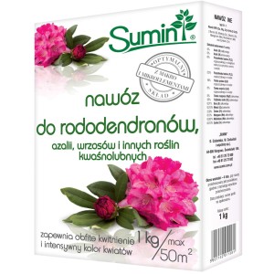 SUMIN NAWÓZ DO RODODENDRONÓW, AZALII, WRZOSÓW I INNYCH ROŚLIN KWAŚNOLUBNYCH